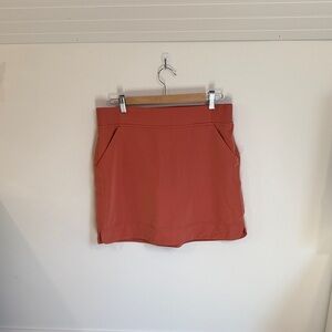 womens active skort with pockets coral